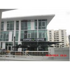 Fixed Side Pole Umbrella - Coffea Coffee, Penang 1