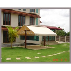 Retractable Drop Arm, Garden Awning - Inavab