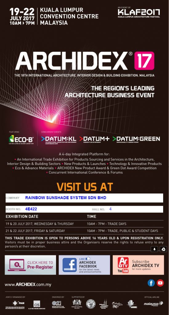 archidex 2017 exhibitor list